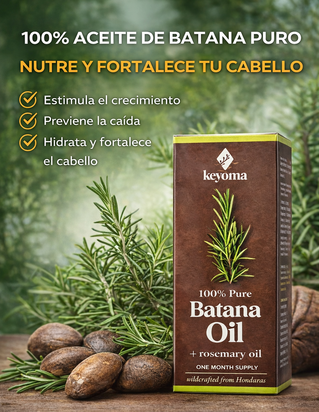 Aceite de Batana +  Romero